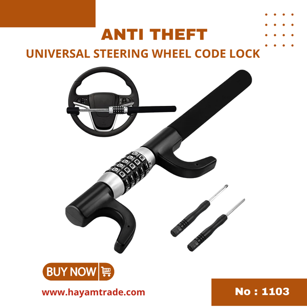 Anti Theft Car Steering Code Lock For All Cars